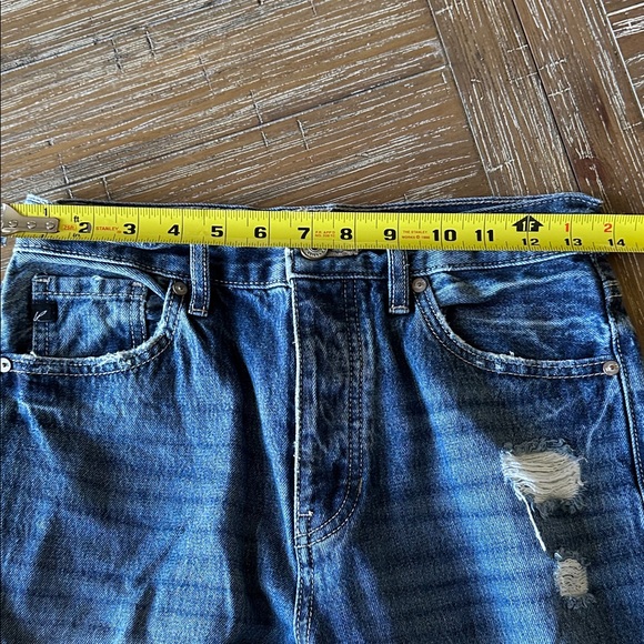 KanCan High Rise Distressed 90's Flare Medium Wash Denim Jeans Size 3/25 - Picture 9 of 15